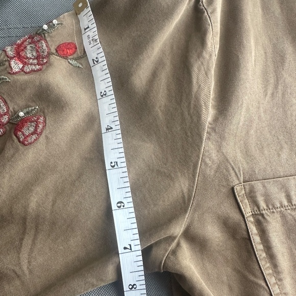 Blue Rain Olive Green Embroidered Button-Down Shi - Picture 11 of 12